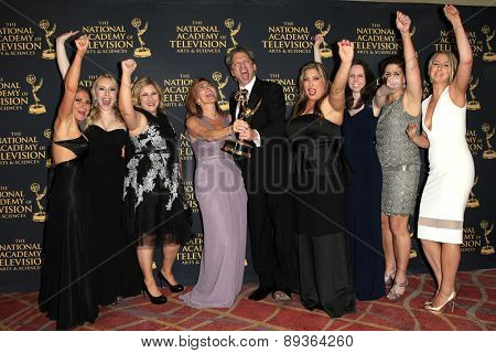 LOS ANGELES - APR 24: Marilyn Milian, David Scott at The 42nd Daytime Creative Arts Emmy Awards Gala at the Universal Hilton Hotel on April 24, 2015 in Los Angeles, California