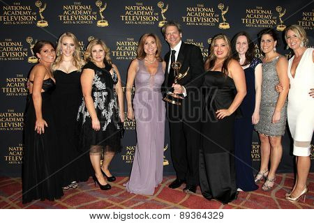 LOS ANGELES - APR 24: Marilyn Milian, David Scott at The 42nd Daytime Creative Arts Emmy Awards Gala at the Universal Hilton Hotel on April 24, 2015 in Los Angeles, California