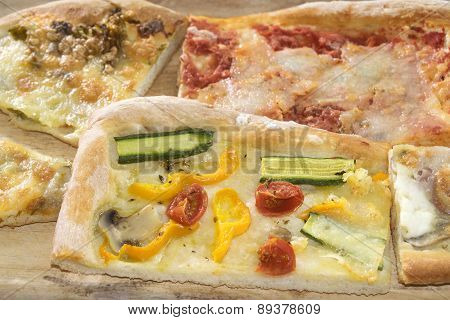Vegetarian Pizza With Tomatoes And Zucchini