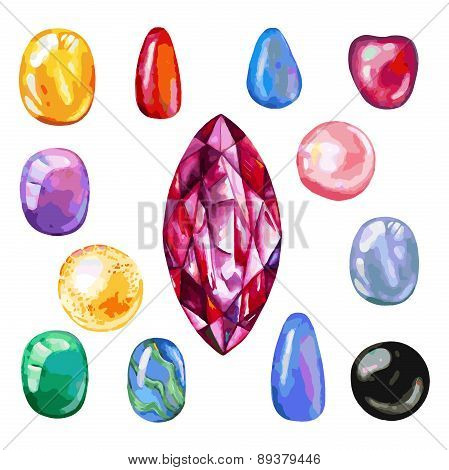 Watercolor Gems Collection