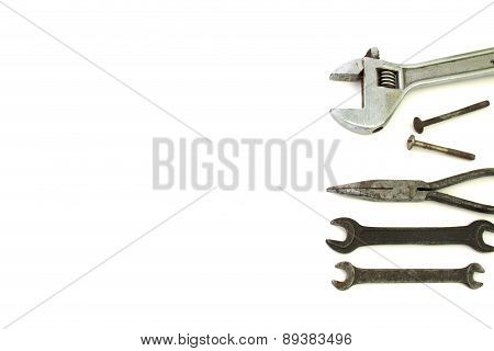 Background Of Building Tools Isolated