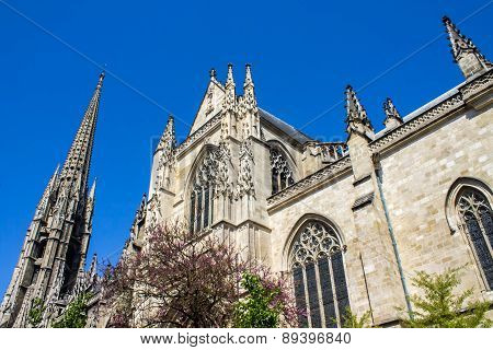 The Saint-michel Basilica In Bordeaux, France