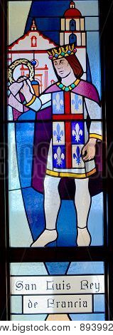 Stained glass of californian mission