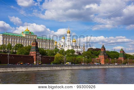 Cathedral of the Moscow Kremlin in summer
