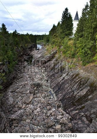 Finland. Imatra. Dry Riverbed of Vuoksa River