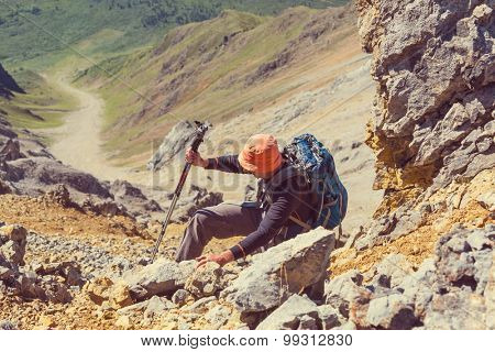 Ascent to Donoho peak,Alaska