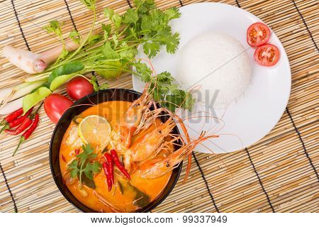 Tom Yum Goong, Thai Hot Spicy Soup Shrimp