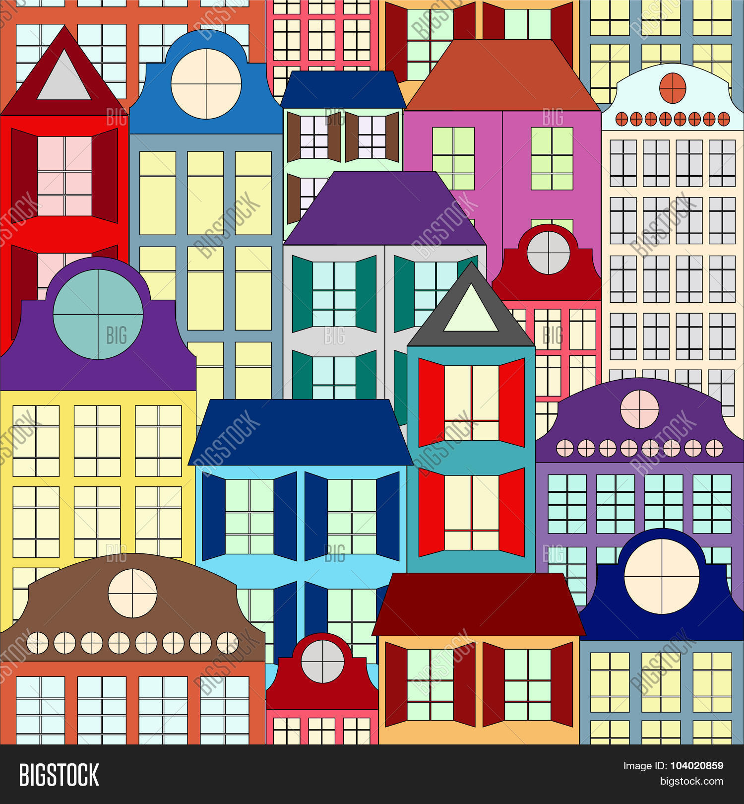 Seamless Building Vector & Photo (Free Trial) Bigstock