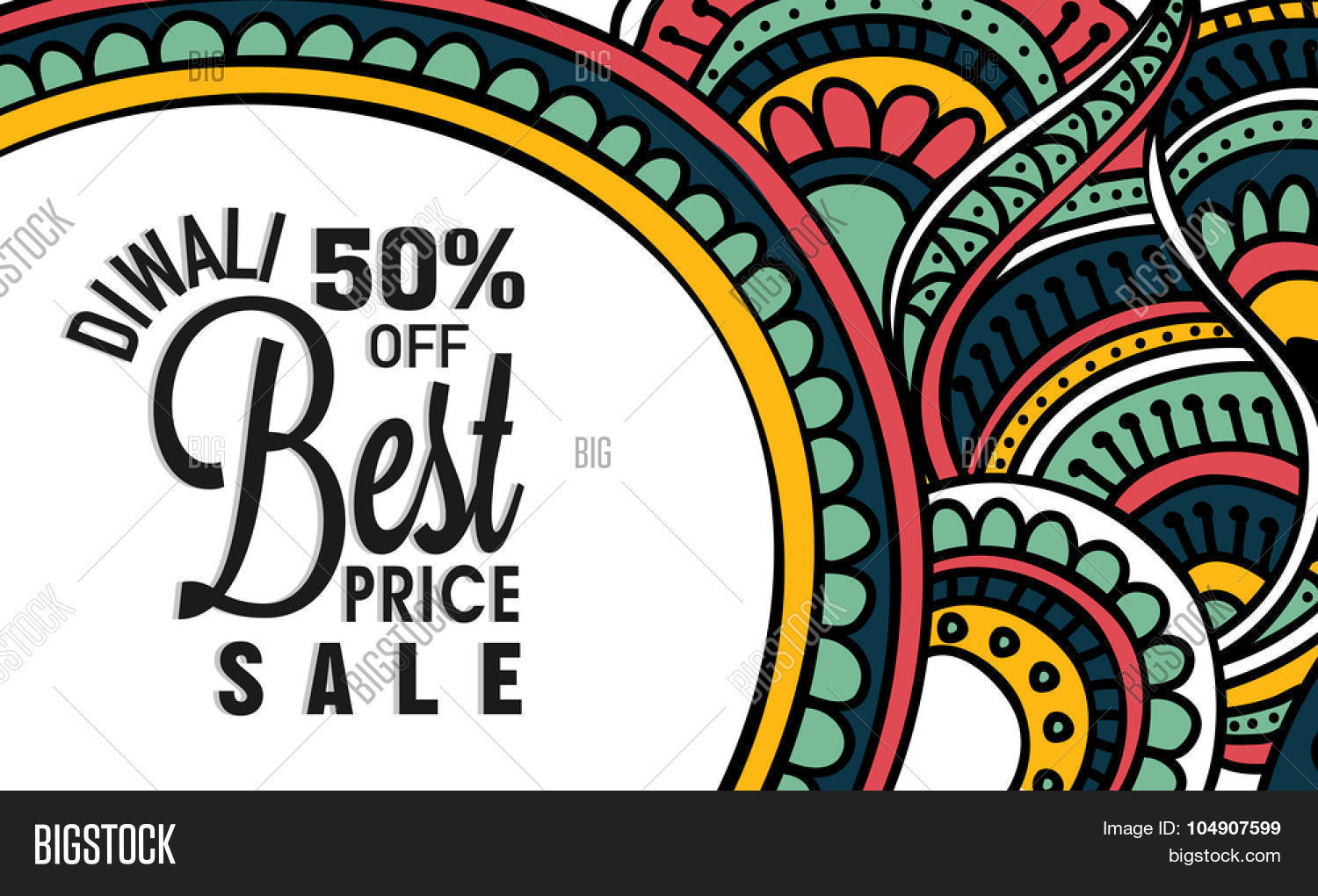 colourful floral design decorated vector photo bigstock happy diwali flyer