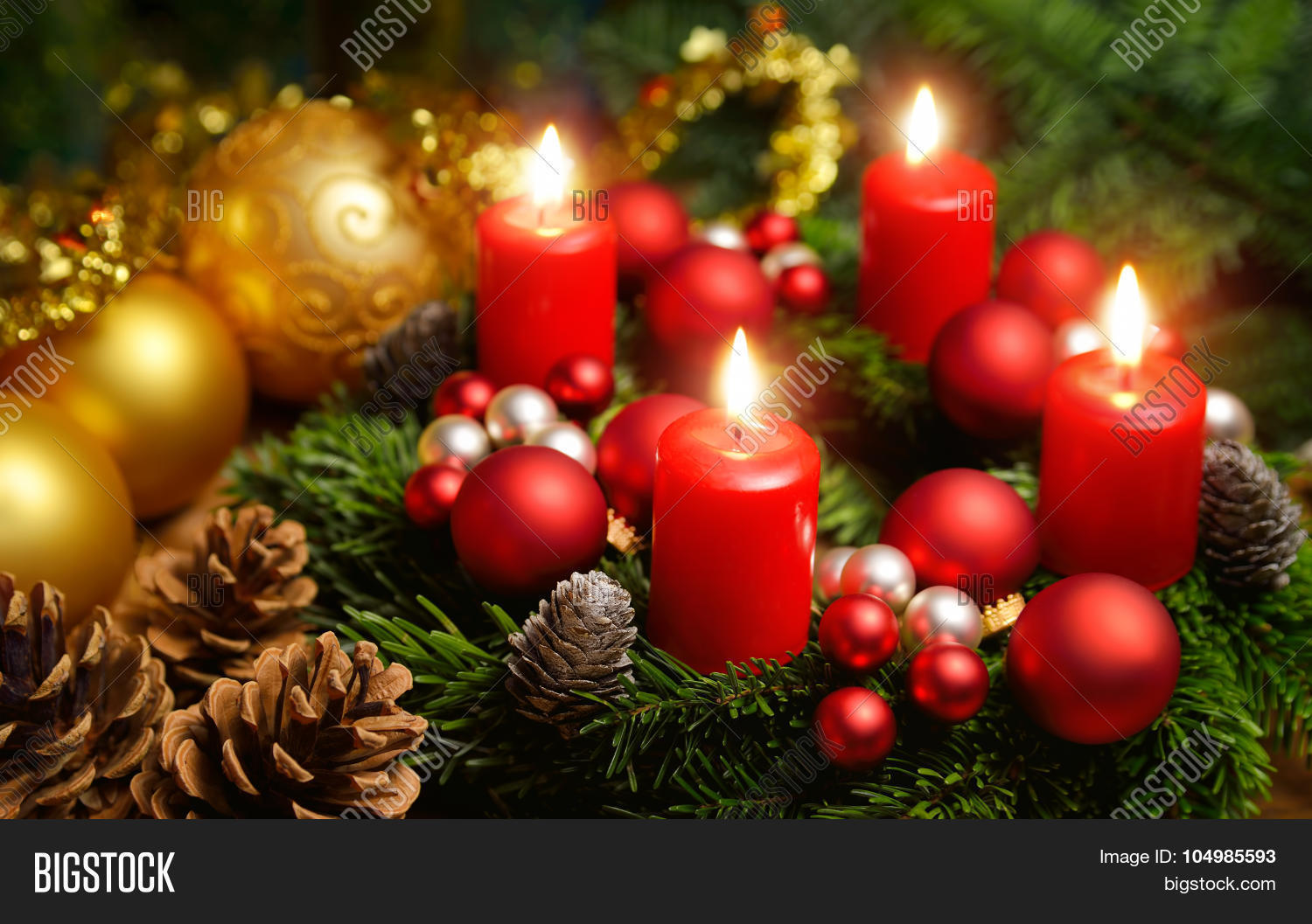 Advent Wreath 4 Image & Photo (Free Trial) | Bigstock