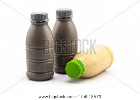 Soybean Milk And Soybean Milk With Black Sesame