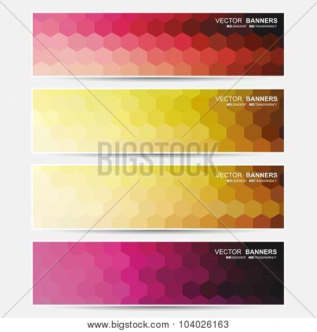 Vector banners set.