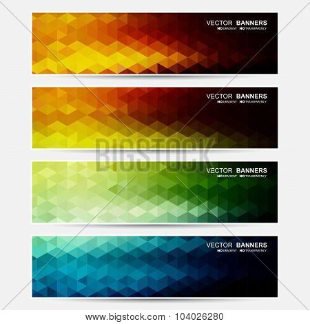 Vector colorful banners.