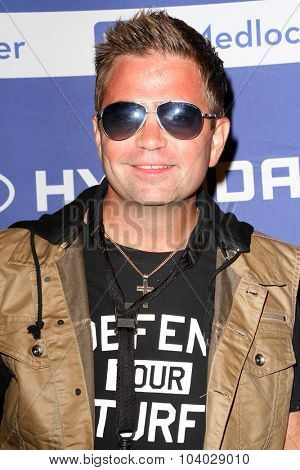 MOORPARK, CA - OCT 5: Patrick Lamb arrives at the 8th Annual Medlock/Krieger Invitational Golf Concert at the Moorepark Country Club in Moorpark, CA on October 5, 2015.