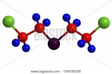 Molecular Structure Of Yperite (mustard Gas)