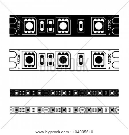vector LED light strip seamless