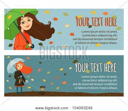 Girl in Rainy Day