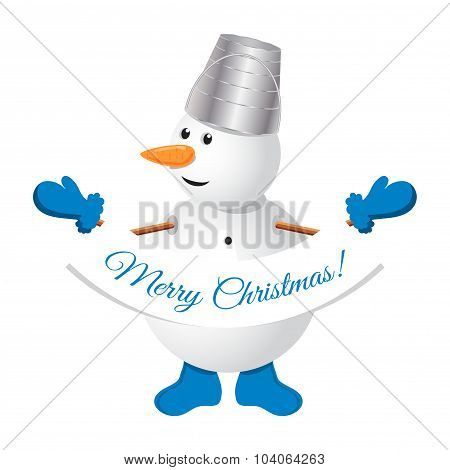 Cute Snowman Vector