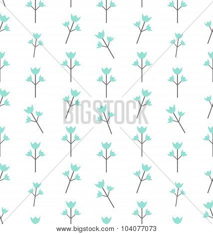 Seamless Pattern with Floral Elements