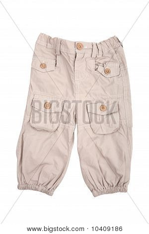 Pantaloni bambino beige