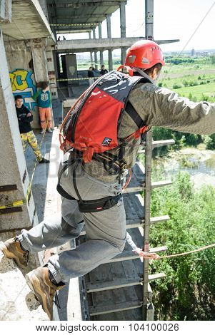 Extreme sports Ropejumping