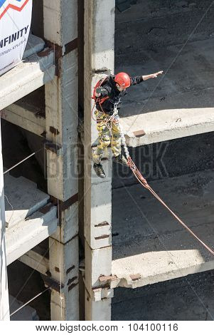Extreme sports Ropejumping
