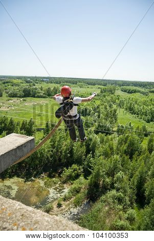 Extreme sports Ropejumping