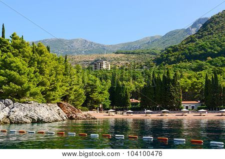 The Famous Beach Of The Queen (kraljicina Plaza), Milocer, Montenegro