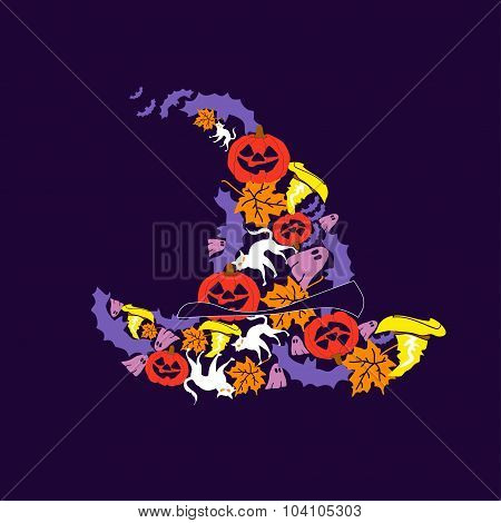 Illustration,  The Day Of  Halloween, Hat