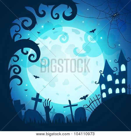 Halloween poster and card