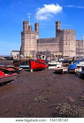 Caernarfon castle.