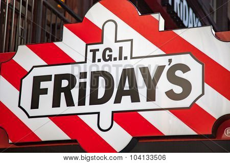 NEW YORK CITY, USA - CIRCA SEPTEMBER 2014: TGI Fridays restaurant in New York City