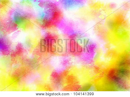 Original Colorful Liight Grunge Background. Beautiful Summer Colors. Warm Yellow, Green, Red, Orange