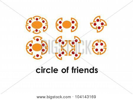 Circle of friends illustration