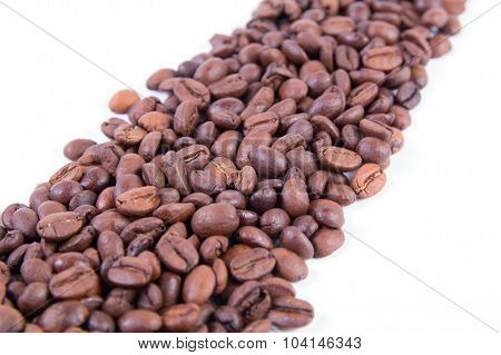 Roasted coffee beans background