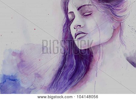 woman crying