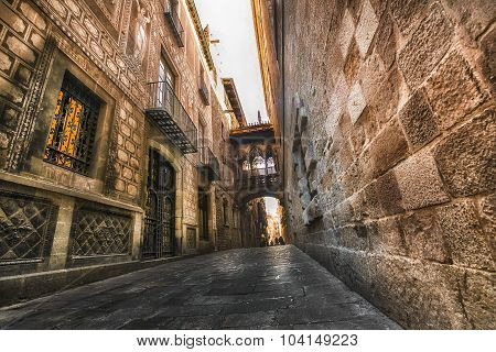 Gothic Quarter. Barcelona. Spain.
