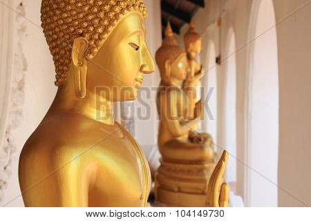 Buddha Statue At Phra Prathom Jedi, Thailand