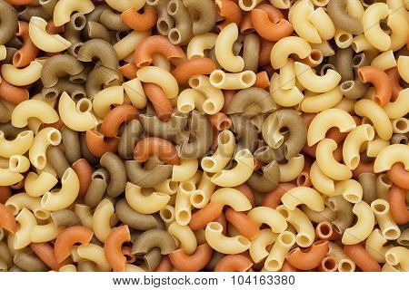 dry uncooked pasta texture background