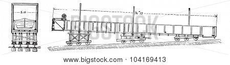Plane inclined Georgetown, vintage engraved illustration. Industrial encyclopedia E.-O. Lami - 1875.