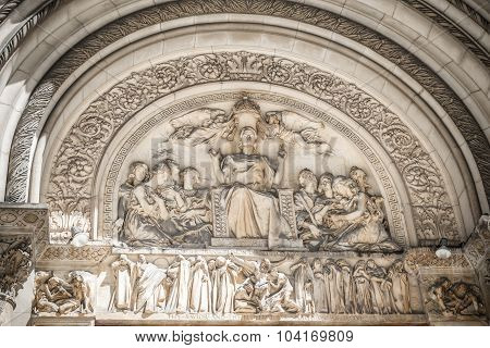 St. Bartholomew's Episcopal church relief, New York