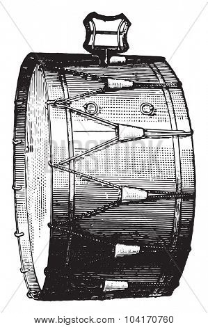 Big string box, vintage engraved illustration. Industrial encyclopedia E.-O. Lami - 1875.