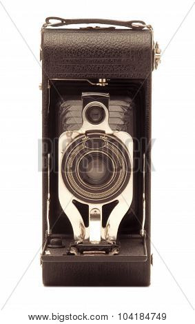 Vintage Folding Bellows Roll Film Camera