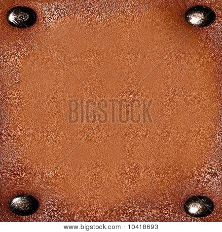 Leere Leder-Etikett auf Blue jeans