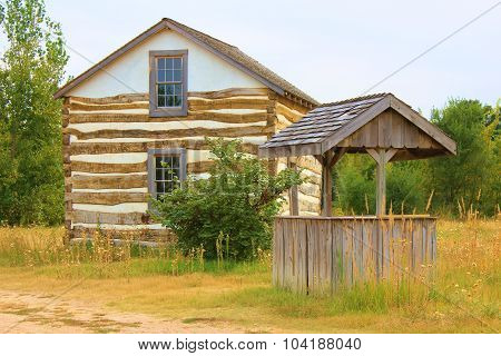 Log House in Woods