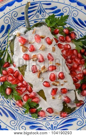 Chiles En Nogada Mexican Food