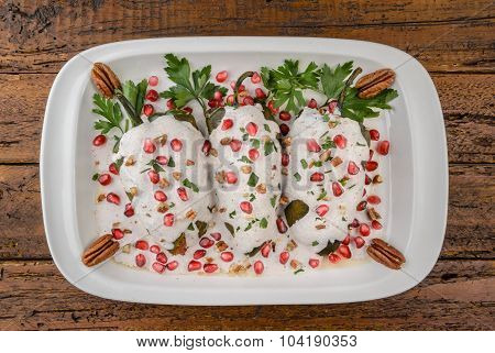 Chiles En Nogada Mexican Food