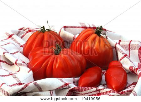 Oxheart and plum tomatoes