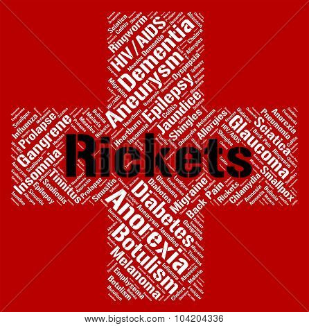Rickets Word Represents Defective Mineralization And Afflictions