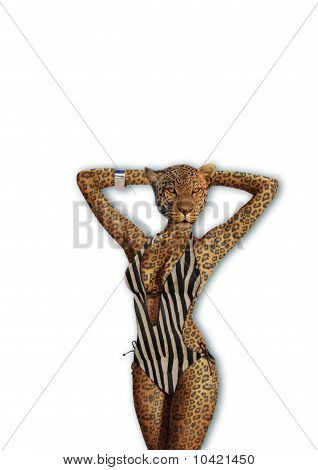 Wild und sexy Katze Frau
